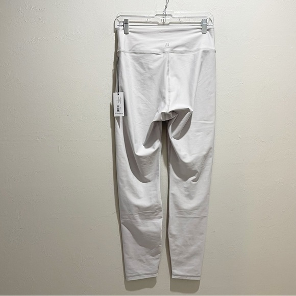 WE WORE WHAT Women’s LACE-UP LEGGING Activewear Light Gray Brushed Poly Sz L - Picture 4 of 11